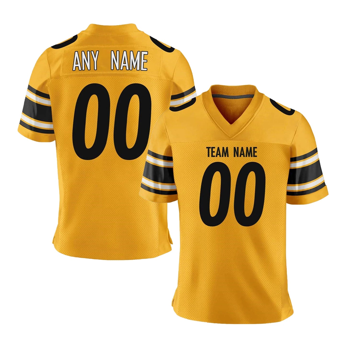 Personalized Gold American Football Jersey