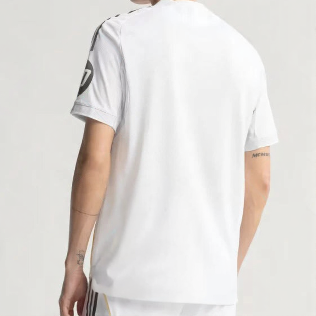 White Madrid-Style Football Shirt