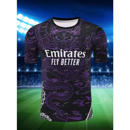 Men’s 3D Printed Real Madrid Sports T-Shirt