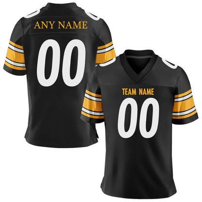 Personalized Gold American Football Jersey