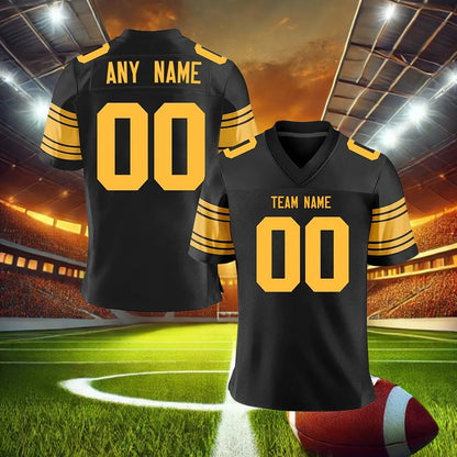 Personalized Gold American Football Jersey