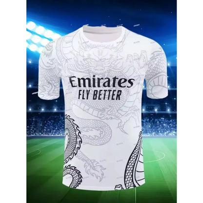 Men’s 3D Printed Real Madrid Sports T-Shirt