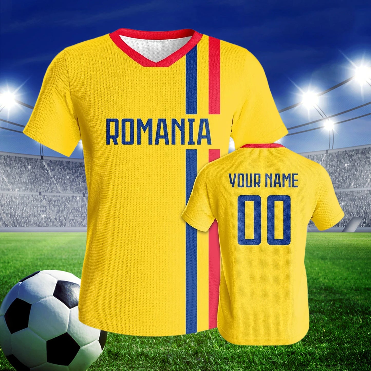 Romania Personalized Soccer Tee