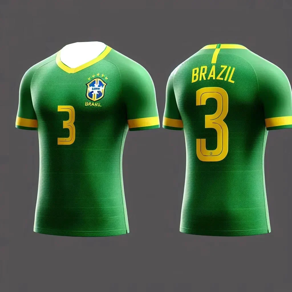 2025 3D Printed Brazil Football Jersey