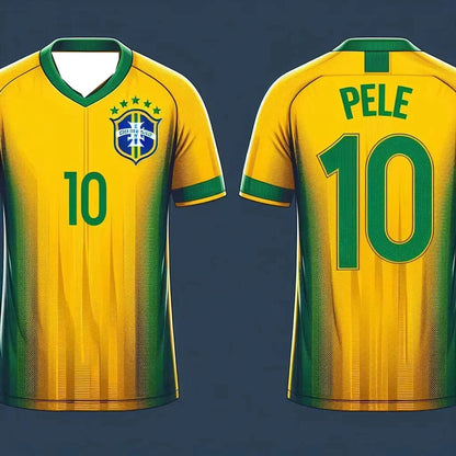 2025 3D Printed Brazil Football Jersey